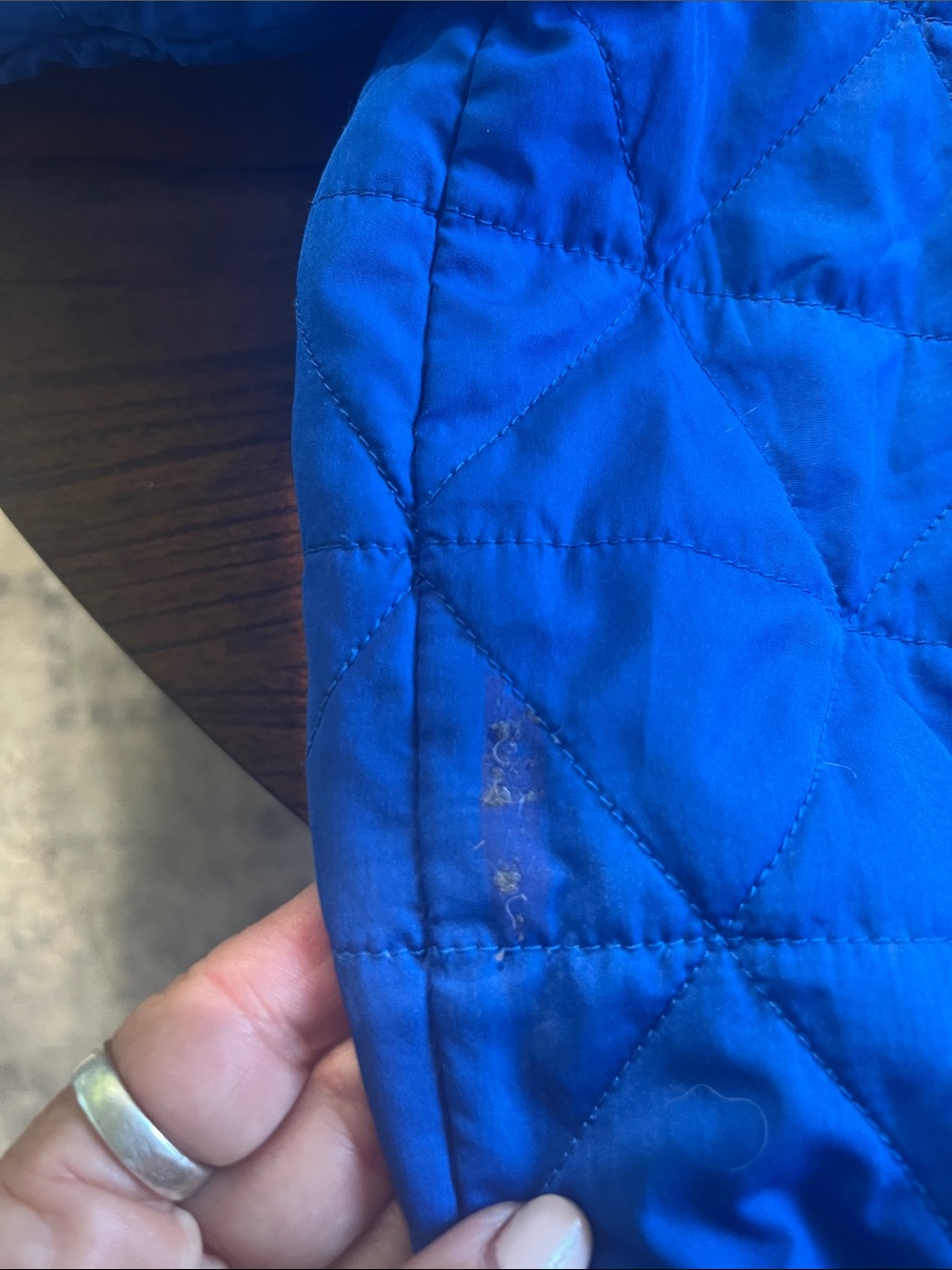 Patagonia Reversible Blue Patterned Hooded Jacket 3T - Picture 8 of 11